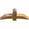 Ekena Millwork Bellingham Rough Sawn Timber Gable Bracket, Western Red Cedar, 48"W x 20"H x 6"D x 6"F, 10/12 Pitch GBW048X20X0606BEL00RWR - alternate 4
